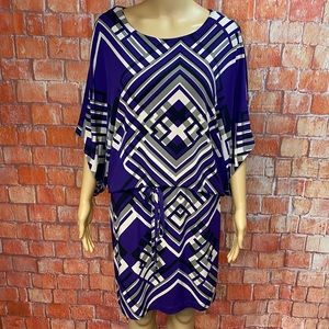 Jessica Simpson Blouson Dress with Adjustable Dolman Sleeves